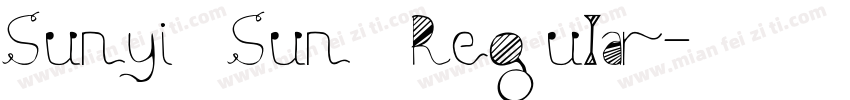 Sunyi Sun Regular字体转换